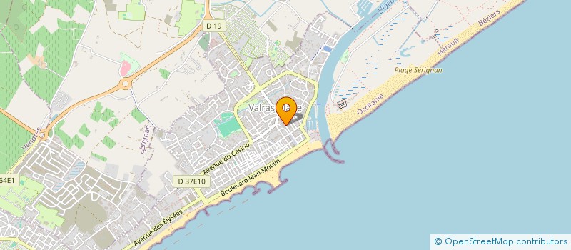 localisation de l'entreprise MADAME SIMONE FARAS  VALRAS-PLAGE