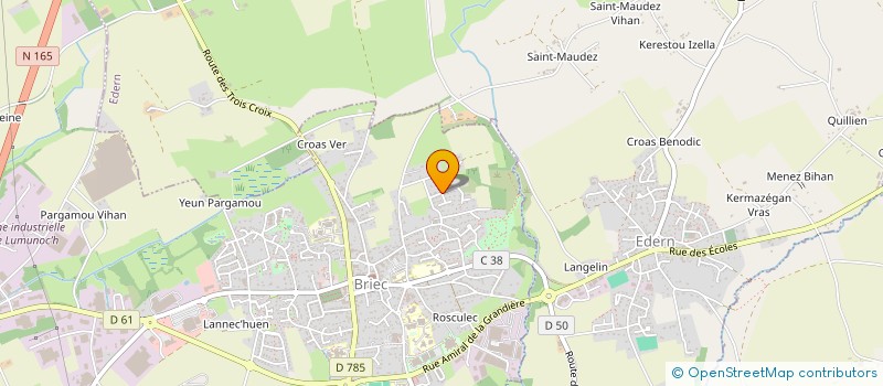 localisation de l'entreprise MADAME SIMONE FAVENNEC  BRIEC