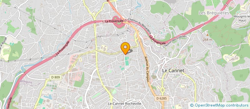 localisation de l'entreprise MADAME SIMONE FERNANDEZ à LE CANNET