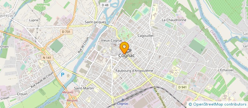 localisation de l'entreprise MADAME SIMONE FERRANT à COGNAC