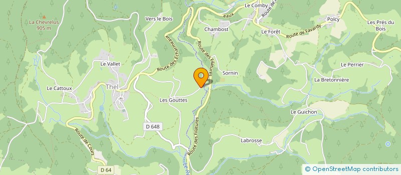 localisation de l'entreprise MADAME SIMONE FONTERET  RANCHAL