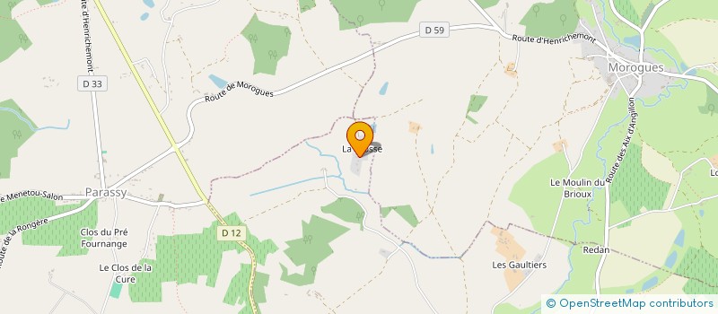 localisation de l'entreprise MADAME SIMONE FOUCHER  AUBINGES