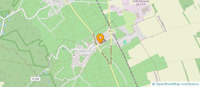 localisation de l'entreprise MADAME SIMONE FRAPART  LE MESNIL-SUR-OGER