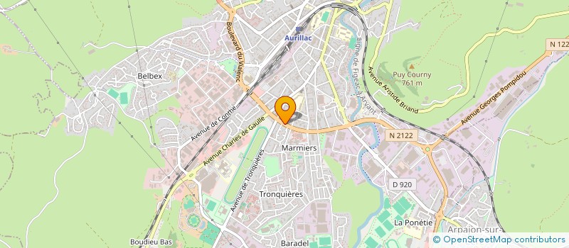 localisation de l'entreprise MADAME SIMONE FREYSSINIER à AURILLAC