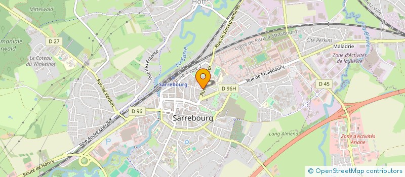 localisation de l'entreprise MADAME SIMONE GAERTNER à SARREBOURG