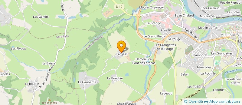 localisation de l'entreprise MADAME SIMONE GAYOT  AIXE-SUR-VIENNE