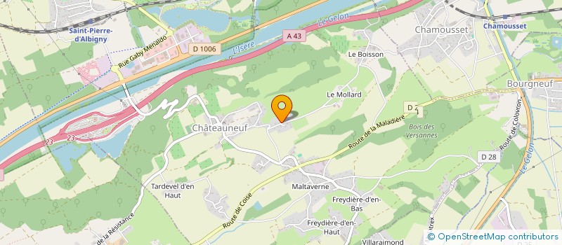 localisation de l'entreprise MADAME SIMONE GELLON à CHATEAUNEUF