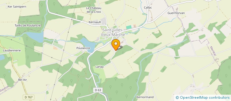 localisation de l'entreprise MADAME SIMONE GEORGEAIS  SAINT-GILLES-VIEUX-MARCHE