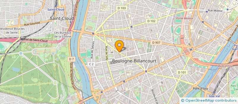 localisation de l'entreprise MADAME SIMONE GIBAUD à BOULOGNE-BILLANCOURT