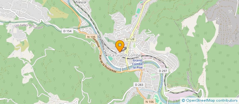 localisation de l'entreprise MADAME SIMONE GIBERT  LA GRAND-COMBE