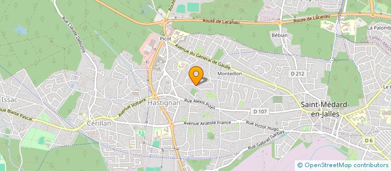 localisation de l'entreprise MADAME SIMONE GIRARD  SAINT-MEDARD-EN-JALLES