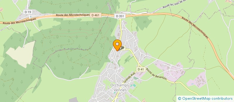 localisation de l'entreprise MADAME SIMONE GIRARDIN  ORCHAMPS-VENNES