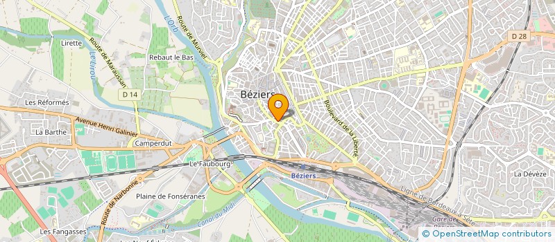 localisation de l'entreprise MADAME SIMONE GODDE  BEZIERS