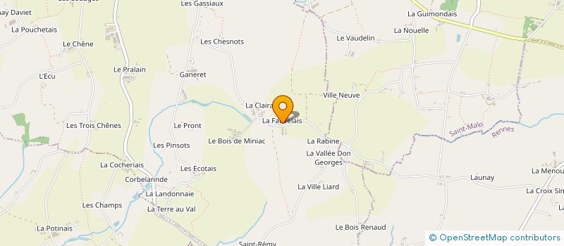 localisation de l'entreprise MADAME SIMONE GODET à MINIAC-SOUS-BECHEREL