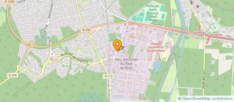 localisation de l'entreprise MADAME SIMONE GRESTA à LA TESTE-DE-BUCH