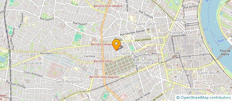 localisation de l'entreprise MADAME SIMONE GUERIN à BORDEAUX