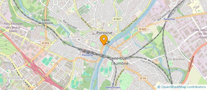 localisation de l'entreprise MADAME SIMONE GUILLAUME à PONTOISE