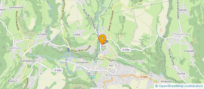 localisation de l'entreprise MADAME SIMONE GUILLET à VALROMEY-SUR-SERAN