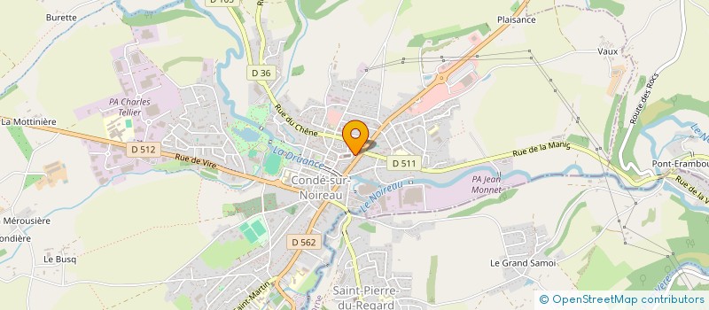 localisation de l'entreprise MADAME SIMONE HELIE  CONDE-EN-NORMANDIE