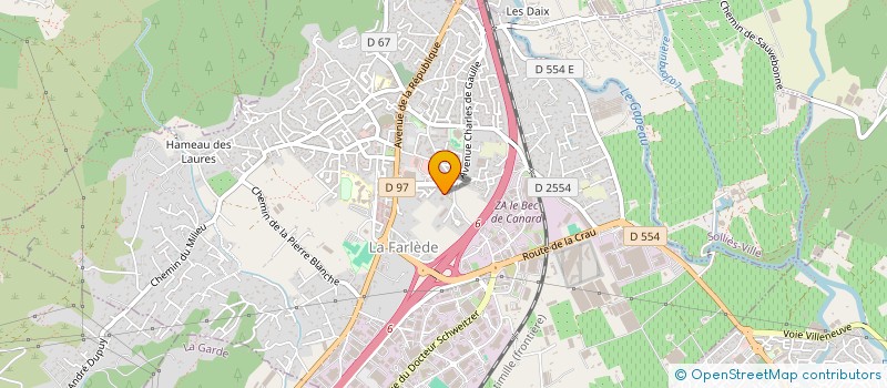 localisation de l'entreprise MADAME SIMONE HOUARD  SOLLIES-TOUCAS