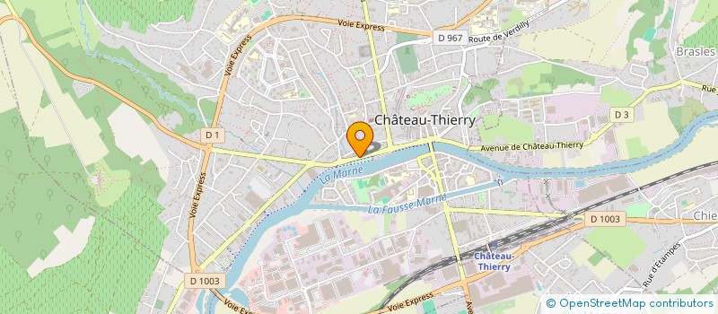 localisation de l'entreprise MADAME SIMONE HOUDRY-BELTANGER  CHATEAU-THIERRY
