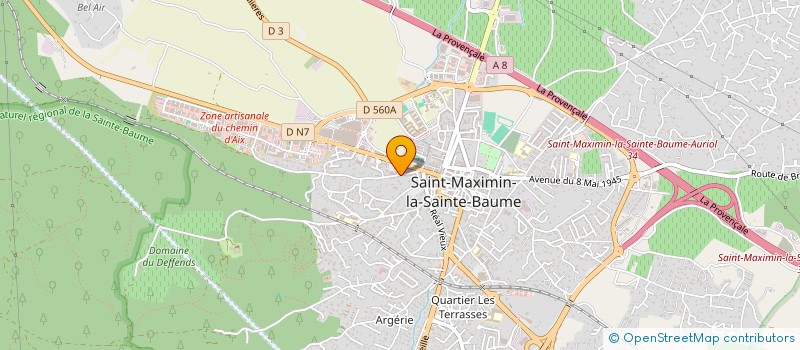 localisation de l'entreprise MADAME SIMONE JARRIOZ à SAINT-MAXIMIN-LA-SAINTE-BAUME