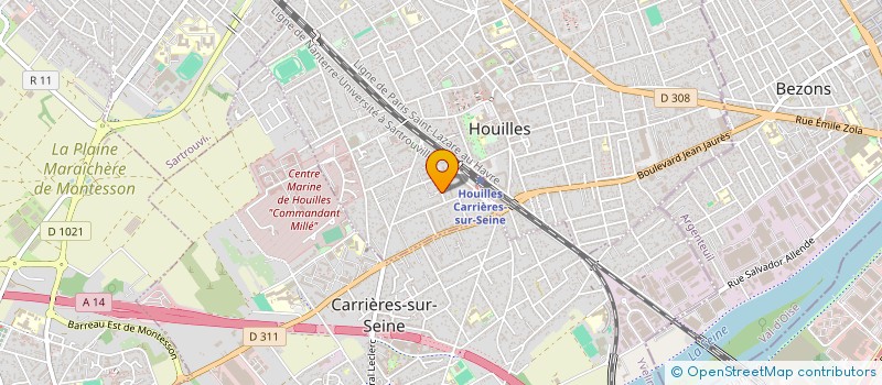 localisation de l'entreprise MADAME SIMONE JOLY  HOUILLES