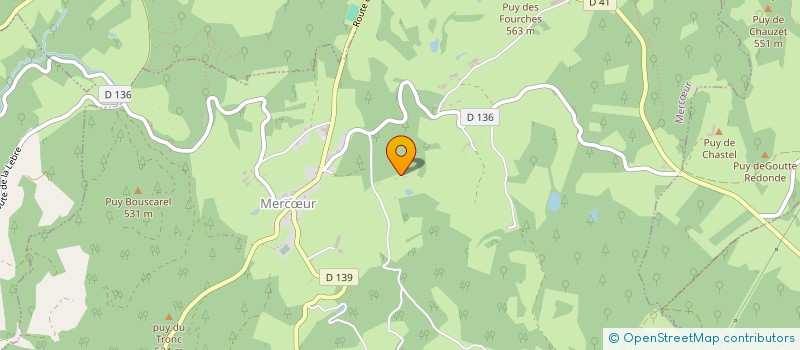 localisation de l'entreprise MADAME SIMONE LACAZE  MERCUR