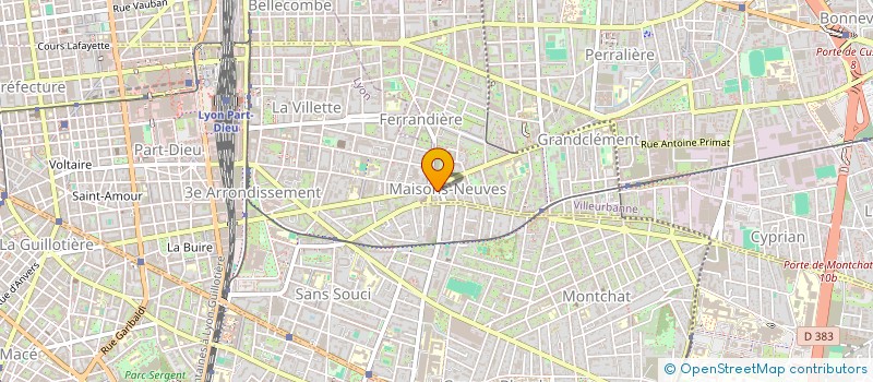 localisation de l'entreprise MADAME SIMONE LAISSUS  VILLEURBANNE