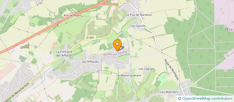 localisation de l'entreprise MADAME SIMONE LAVOIX  RUELLE-SUR-TOUVRE