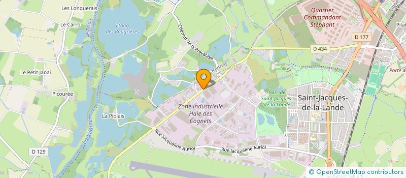 localisation de l'entreprise MADAME SIMONE LE BRIGAND  ST JACQUES DE LA LANDE