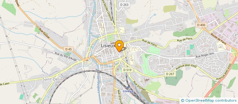 localisation de l'entreprise MADAME SIMONE LE GALCHER-BARON  LISIEUX