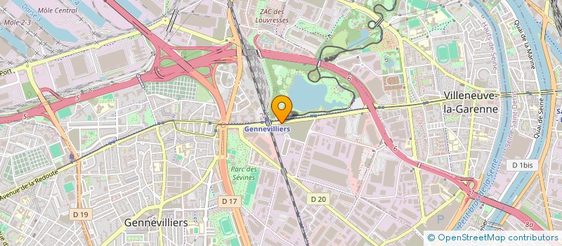 localisation de l'entreprise MADAME SIMONE LE MANSEC à GENNEVILLIERS