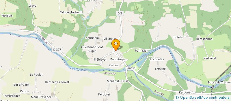 localisation de l'entreprise MADAME SIMONE LE SCIELLOUR  PLUMELIAU-BIEUZY