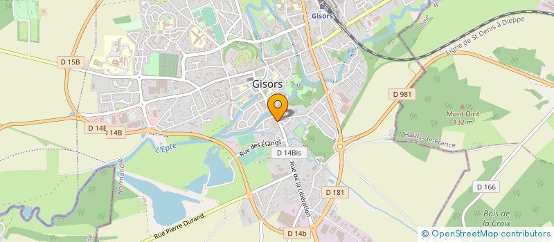 localisation de l'entreprise MADAME SIMONE LEBORGNE à GISORS