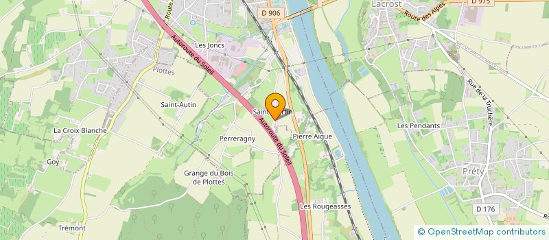 localisation de l'entreprise MADAME SIMONE LEVERGNE  MARTAILLY-LES-BRANCION