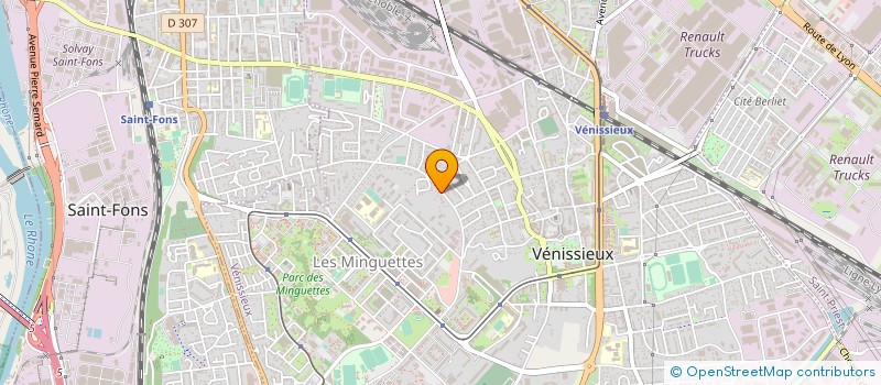 localisation de l'entreprise MADAME SIMONE LEVY à VENISSIEUX