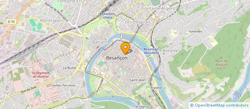 localisation de l'entreprise MADAME SIMONE LEVY à BESANCON