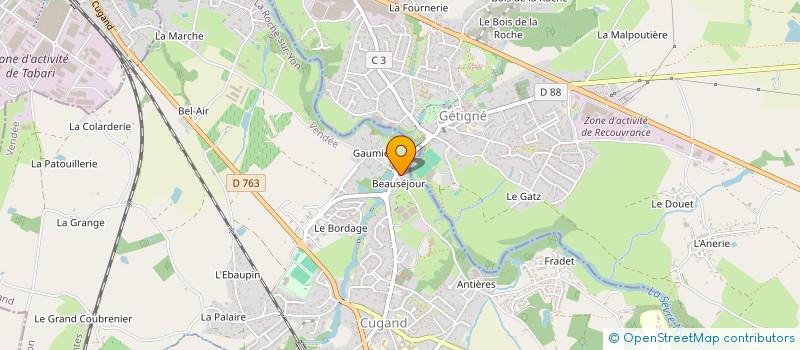 localisation de l'entreprise MADAME SIMONE LIMOUSIN  CUGAND