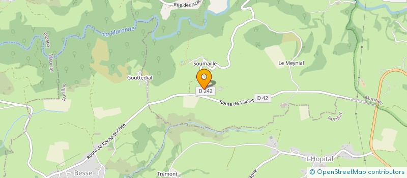 localisation de l'entreprise MADAME SIMONE LUC à SAINTE-EULALIE