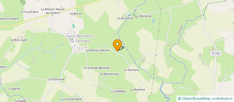 localisation de l'entreprise MADAME SIMONE MADELIN à ST MARS SUR LA FUTAIE