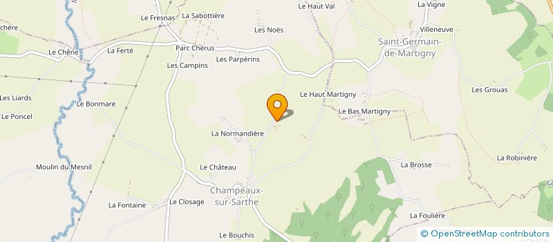 localisation de l'entreprise MADAME SIMONE MAIGNAN à CHAMPEAUX SUR SARTHE