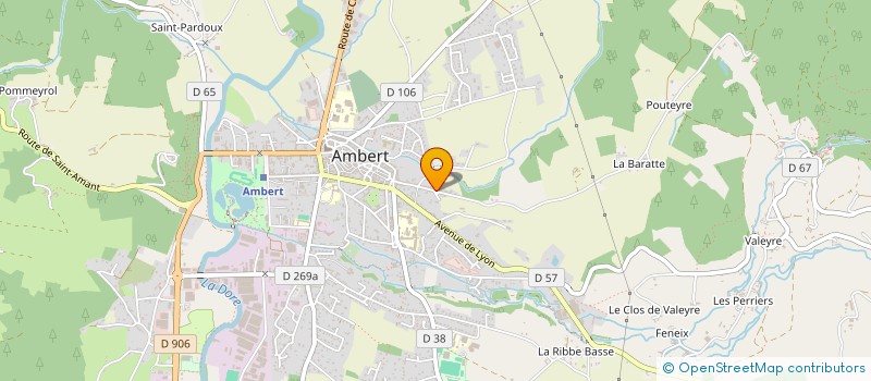 localisation de l'entreprise MADAME SIMONE MAJEUNE  AMBERT