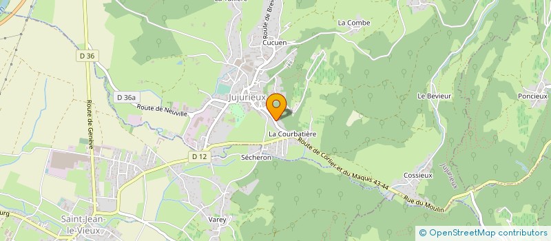 localisation de l'entreprise MADAME SIMONE MARGARO à JUJURIEUX