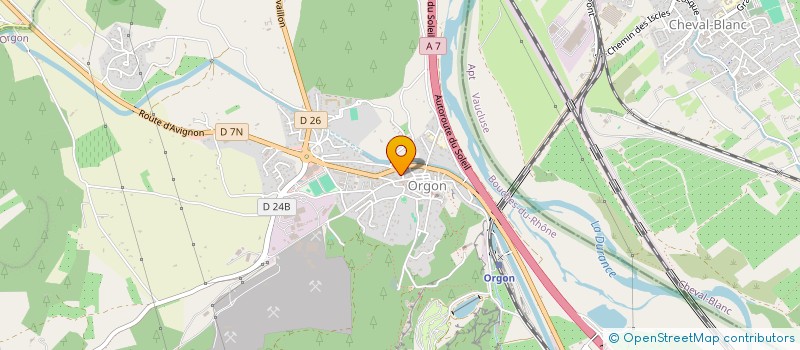 localisation de l'entreprise MADAME SIMONE MARTIN  ORGON