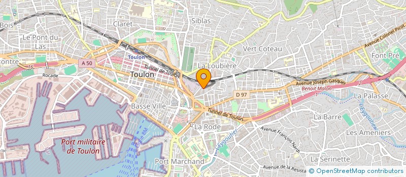 localisation de l'entreprise MADAME SIMONE MARTIN  TOULON