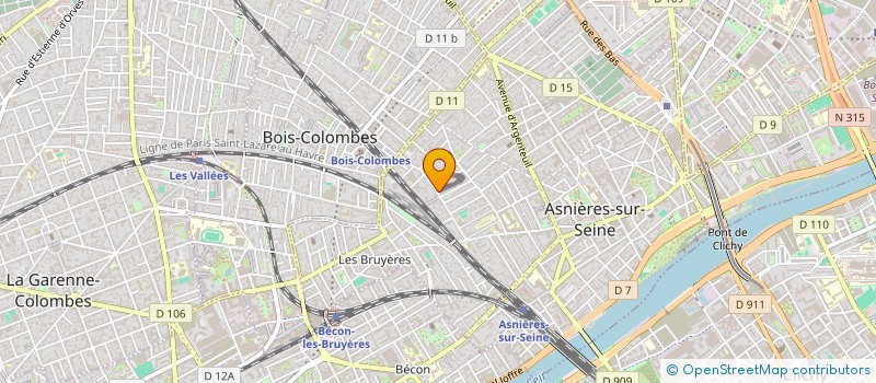 localisation de l'entreprise MADAME SIMONE MARTIN-LEGEAY à ASNIERES-SUR-SEINE