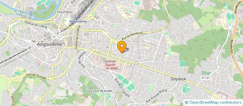 localisation de l'entreprise MADAME SIMONE MATIGNON à ANGOULEME
