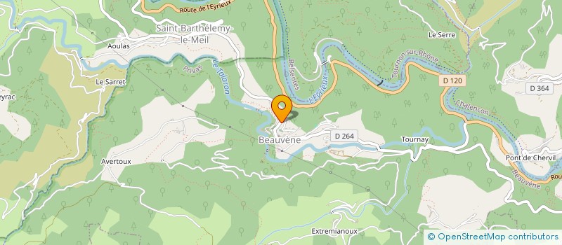 localisation de l'entreprise MADAME SIMONE MAZOYER  SAINT-SAUVEUR-DE-MONTAGUT