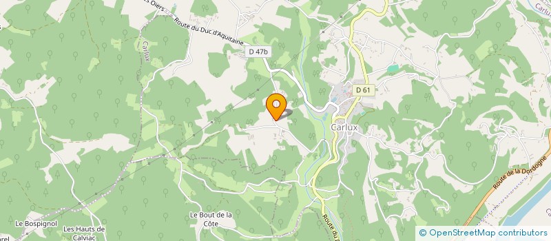 localisation de l'entreprise MADAME SIMONE MERCHADOU  CALVIAC EN PERIGORD